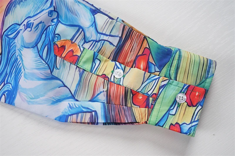 Casablanca 2023 new silk long-sleeved shirt