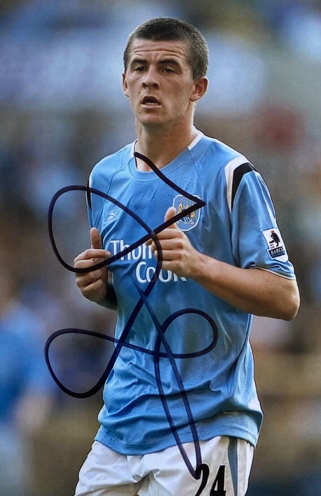 Joey Barton Genuine Hand Signed Manchester City 6X4 Photo Poster painting