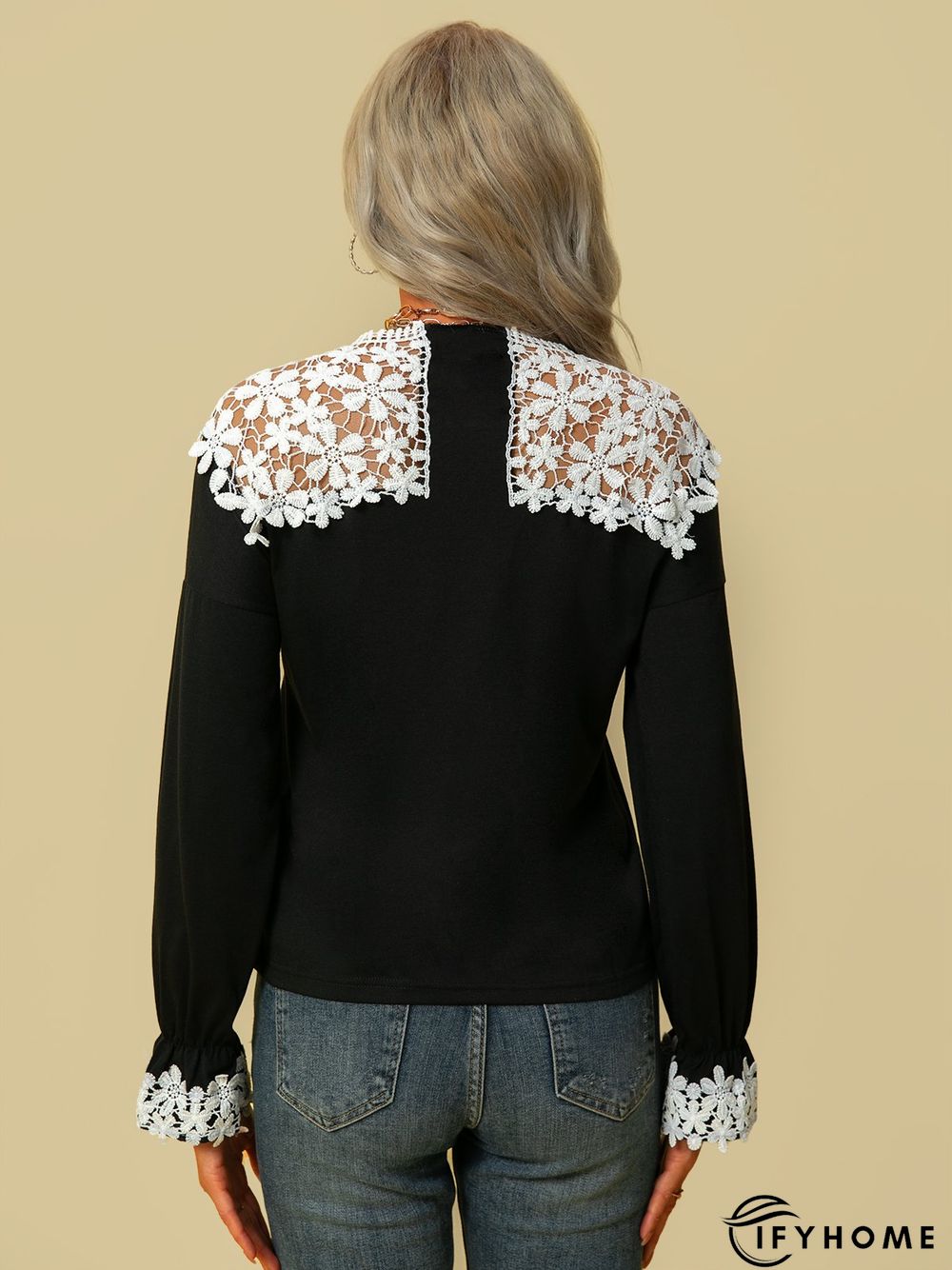 Long Sleeve Crew Neck Top | IFYHOME