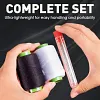 🧵34PCS Big Eye Steel Needles Set - Long & Thin Handmade Quilting & Sewing Needles Kit for DIY Sewing Projects