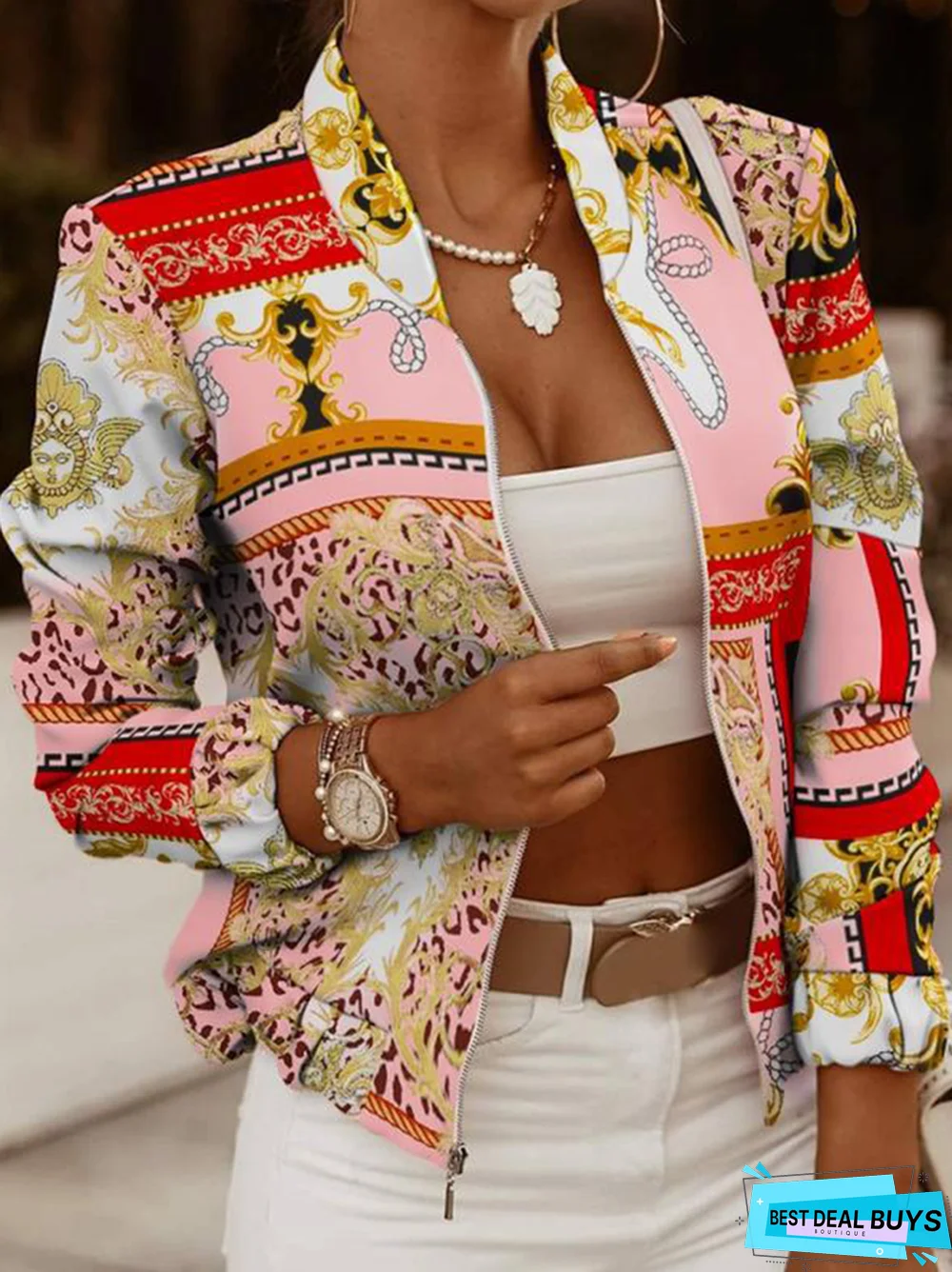 Casual Long Sleeve Shift Outerwear