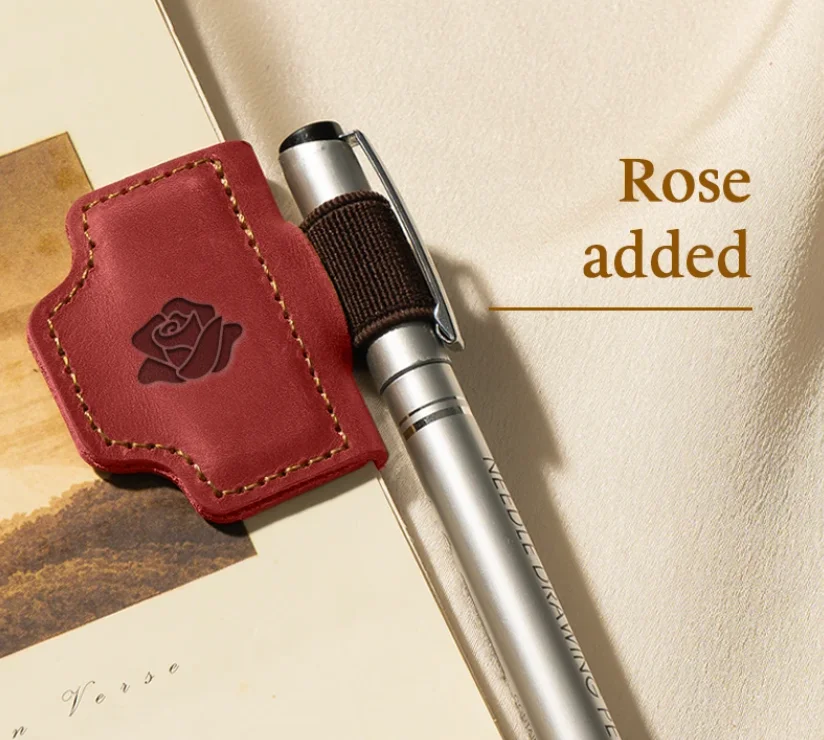 BygoneMark - LAST DAY 70% OFF - Personalized Magnetic Leather Pen Holder Bookmark