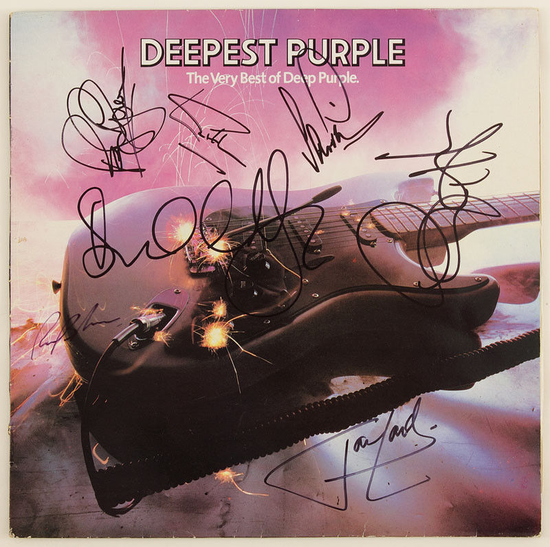 DEEP PURPLE Signed 'Deepest Purple' Photo Poster paintinggraph - Rock Group - preprint