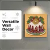(25x25cm)DIY Pearl Painting Xmas Framed Handmade Pearl Material Art Kit Living Room Decor