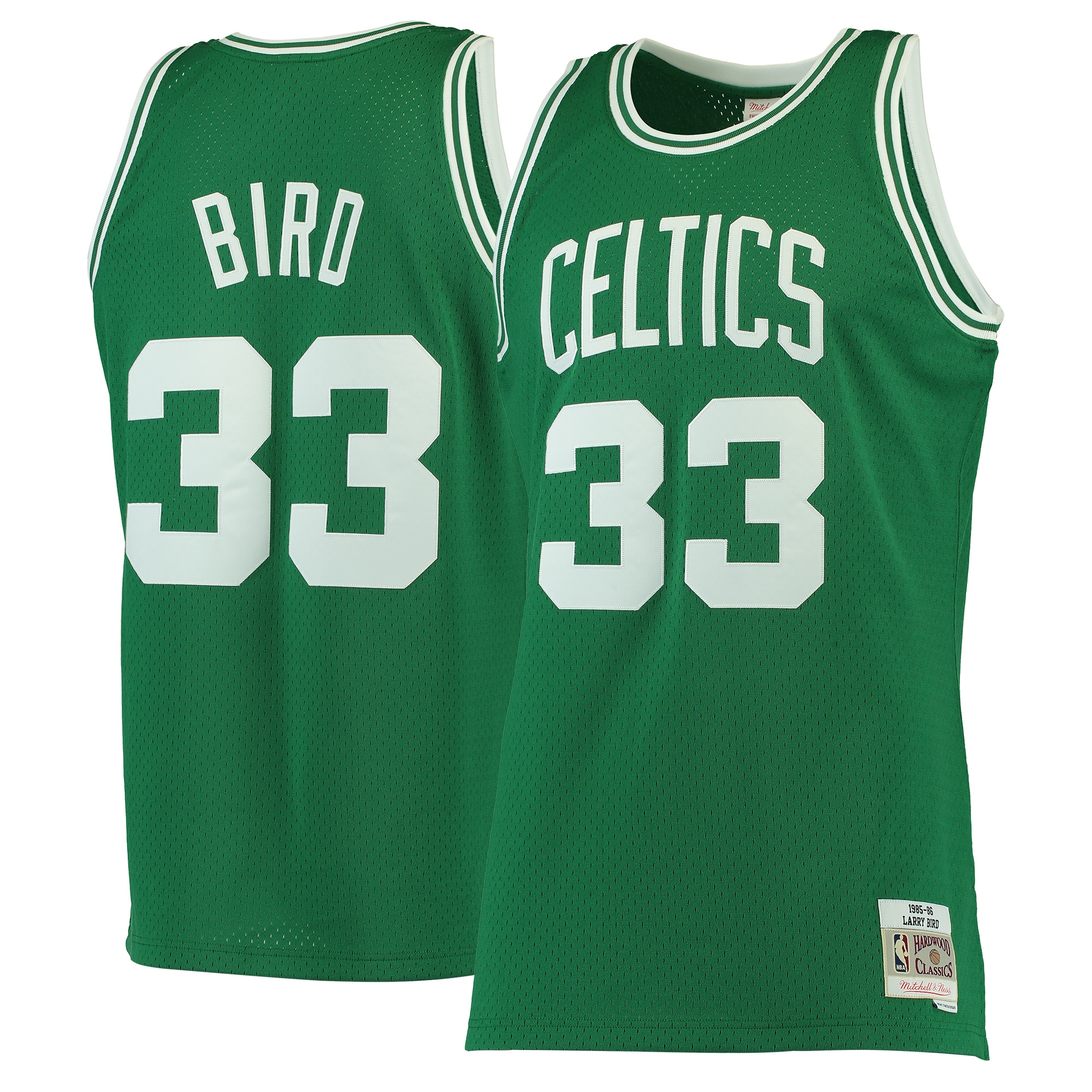 Men's Boston Celtics Larry Bird Mitchell & Ness Kelly Green Hardwood Classics Swingman Jersey mysite