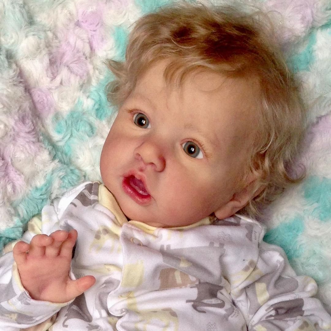 20'' Truly Baby Boy Soft Weighted Reborn Toddler Doll and Lovely Little Baby Named Chad with "Heartbeat" and Sound