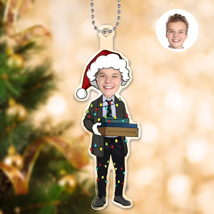 Custom 3d Effective Cristmas Ornament Custom Face & Name Decor Ornaments Gifts For Family For Lover For Kids For Christmas