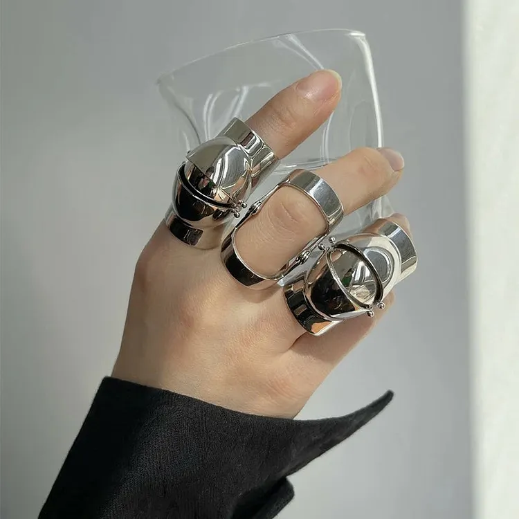 Y2K Armour Punk Gothic Ring
