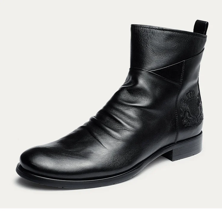 Men's Handmade Genuine Leather Chelsea Boots-Black Friday Sale 40% Off