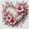 (Counted/Stamped) Flowers Heart-11CT Cross Stitch 40*40cm/15.75*15.75in