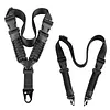 50PCS Nylon American-Style Braided Paracord Strap with Metal Buckle Vertical Single Point Gun Sling Shoulder Strap Woven Diagonal Single-Point Straps Ropes for Outdoors Training Mountaineering