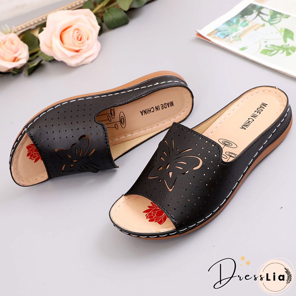 New Shoes Sandals Women Outdoor Walking Shoes Retro Ladies Shoes Slip On Women Shoe Slipper Female Zapatillas Muje Footwear