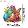 Easter 2D Flat DIY Hanging Diamond Art Ornament Home Window Pendant (Butterfly)