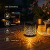 Solar Powered Metal Mandala Decorative Lamp Weatherproof Outdoor LED Deck Step Wall Lights Auto On/Off Hollow Out Retro Solar Lights for Garden Yard Patio Porch Decor