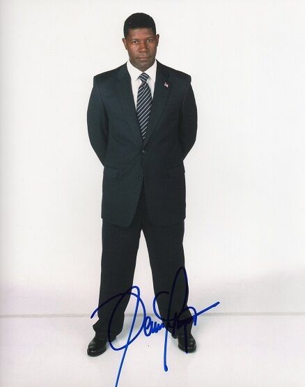 *DENNIS HAYSBERT*SIGNED*AUTOGRAPHED*Photo Poster painting*24*THE UNIT*MAJOR LEAGUE*COA*