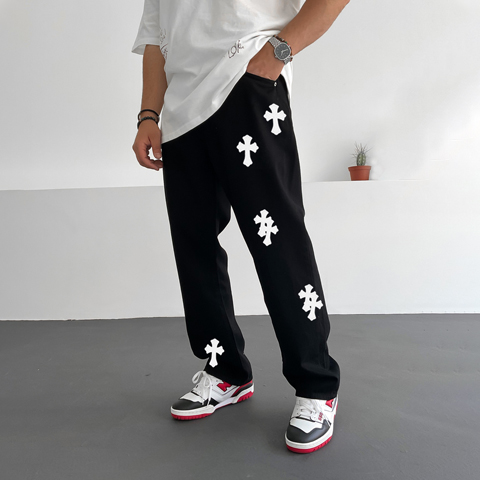 Men's Fashion Print Jeans