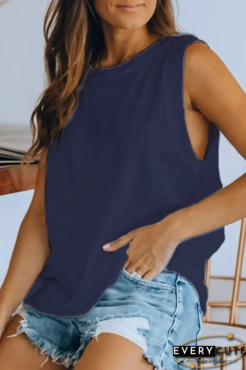 Casual Solid Basic O Neck T-Shirts(4 Colors)
