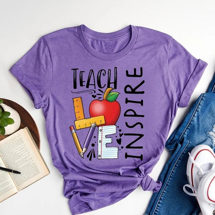 Teach Love Inspire T-shirt Tee-06679