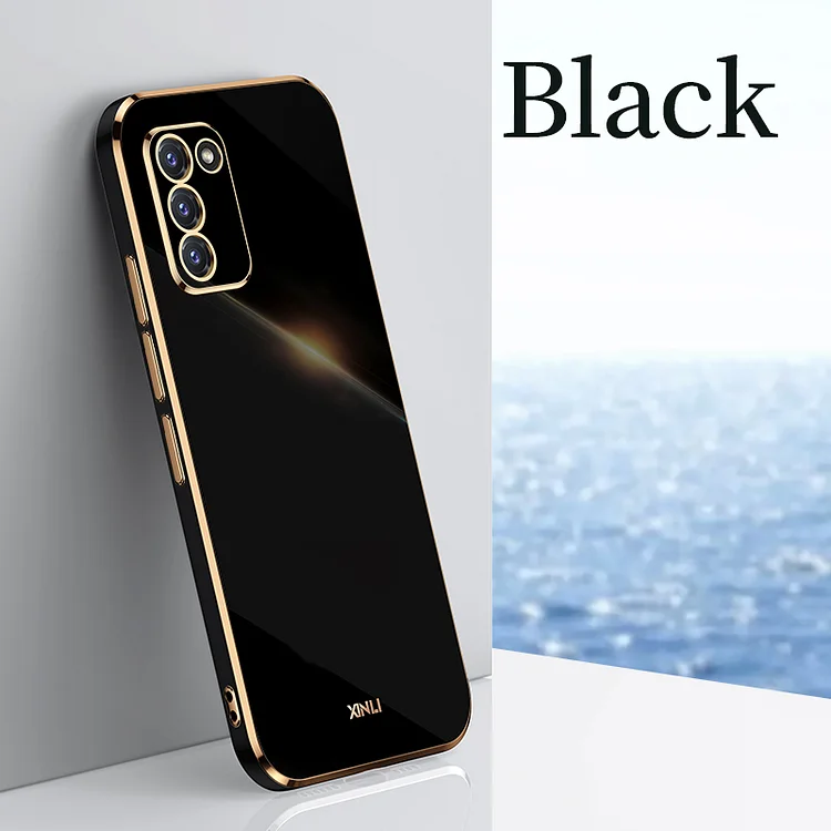 Plating Square Ring Holder Stand Phone Case For Samsung