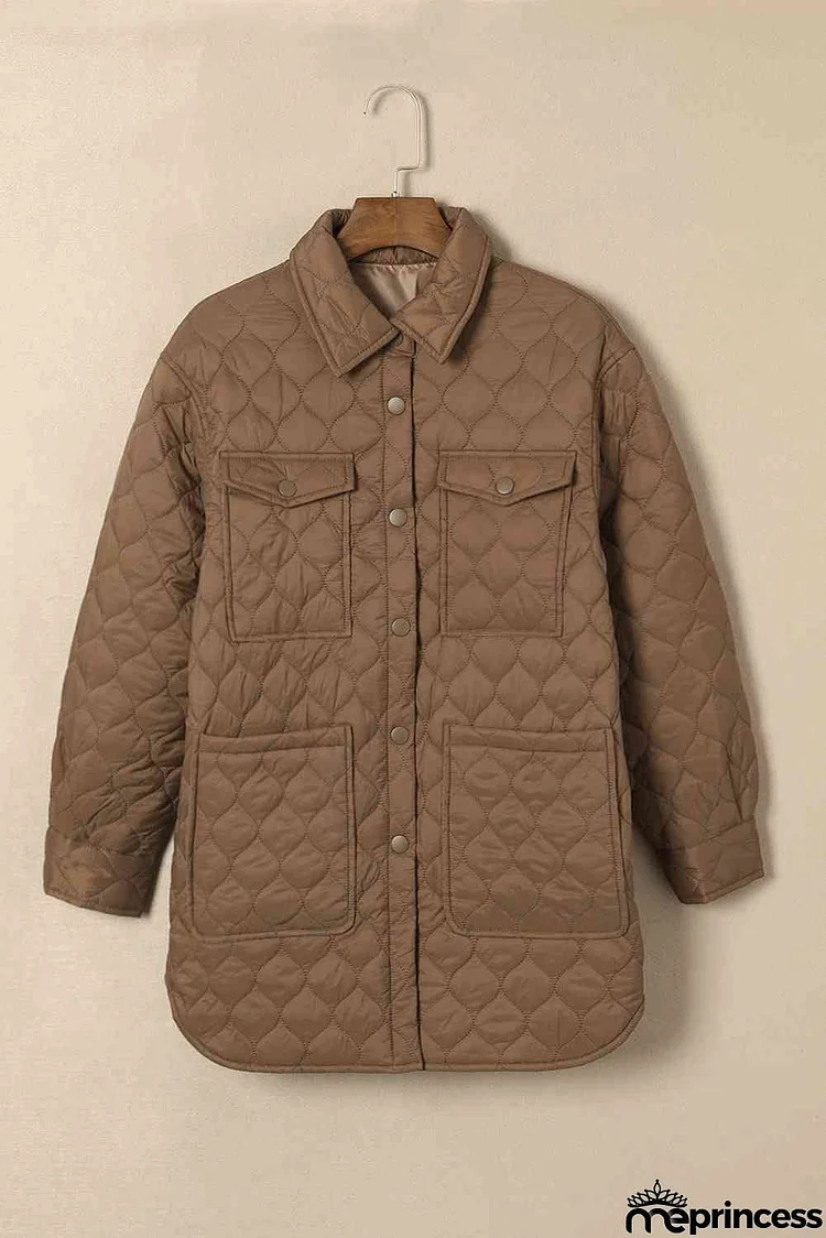 Snap Down Collared Winter Coat