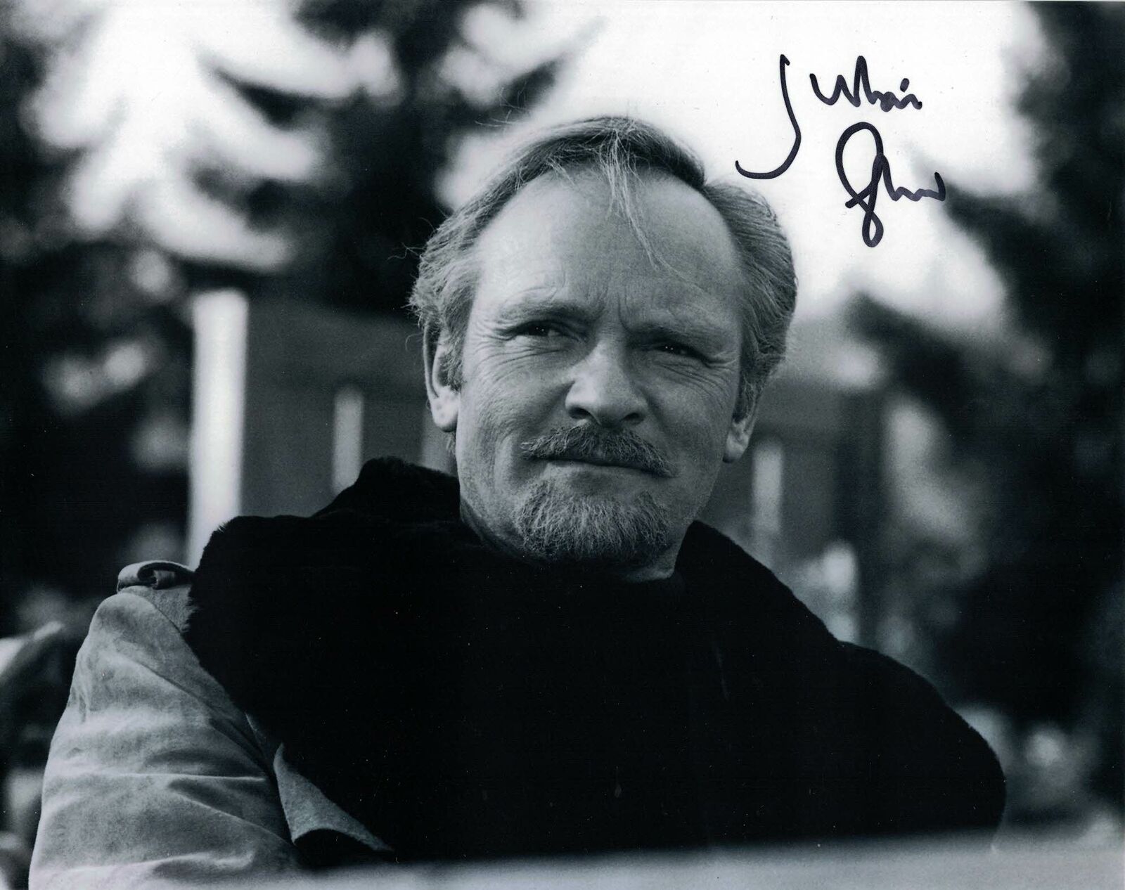 JULIAN GLOVER - Kristatos - For Your Eyes Only hand signed 10 x 8 Photo Poster painting