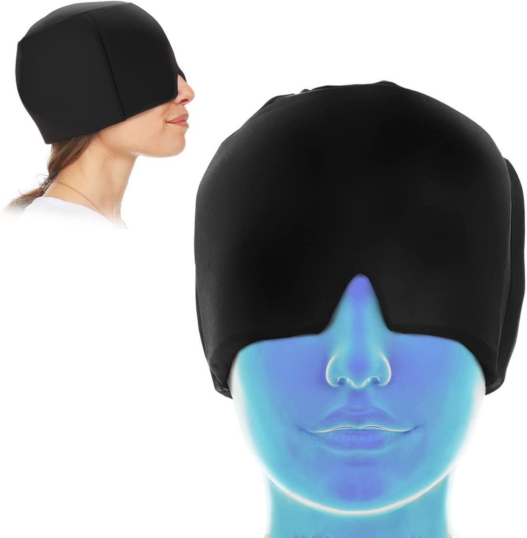 Migraine Headache Relief Hat Ice Head Wrap for Tension Relief
