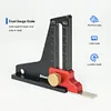 Woodworking Height Depth Measurement Al Alloy Adjustable Saw Blade Marking Ruler
