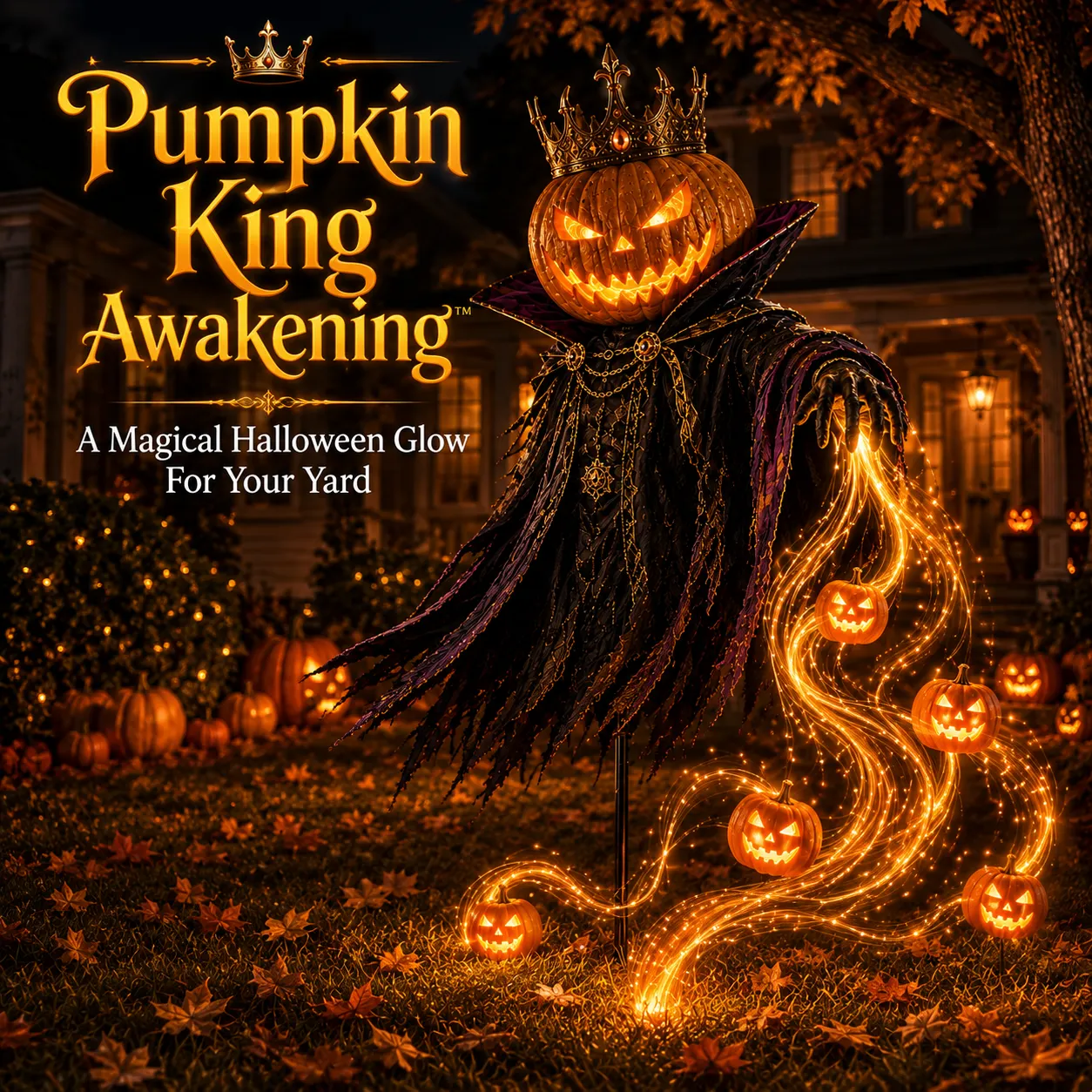 Pumpkin King Awakening Halloween yard light