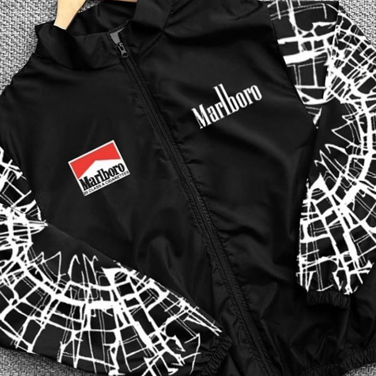 Unisex Classic Team Logo Retro Racing Jacket