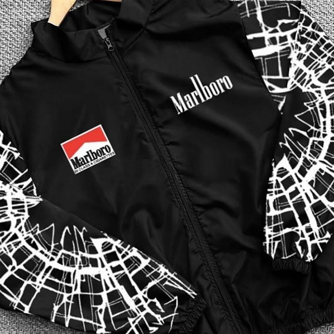 Unisex Classic Team Logo Retro Racing Jacket