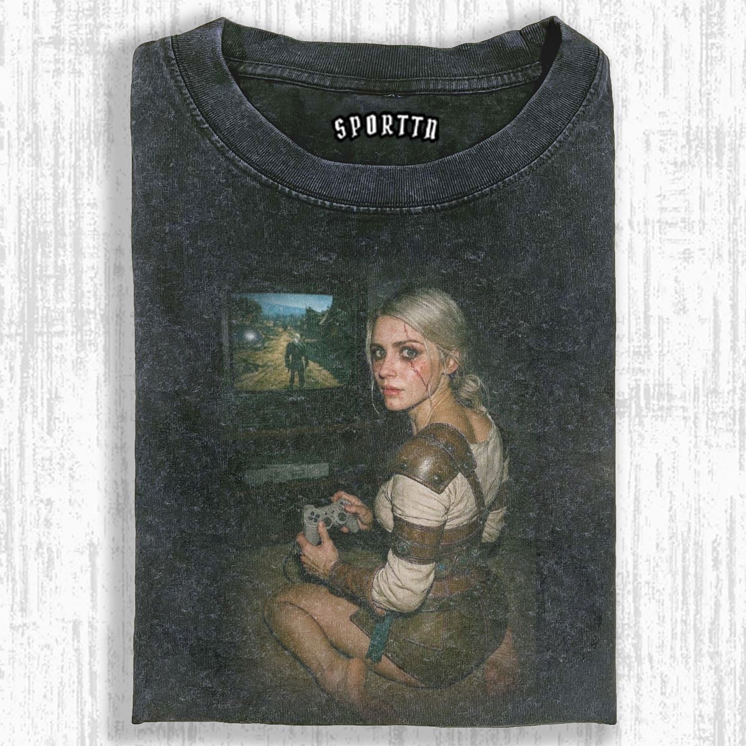 CIRI IN THE GAMING WORLD RETRO GAMING - THEMED T-SHIRT