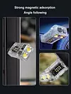 COB+SMD LED Outdoor Mini Flashlight Rotatable Power Display Hat Clip Work Light