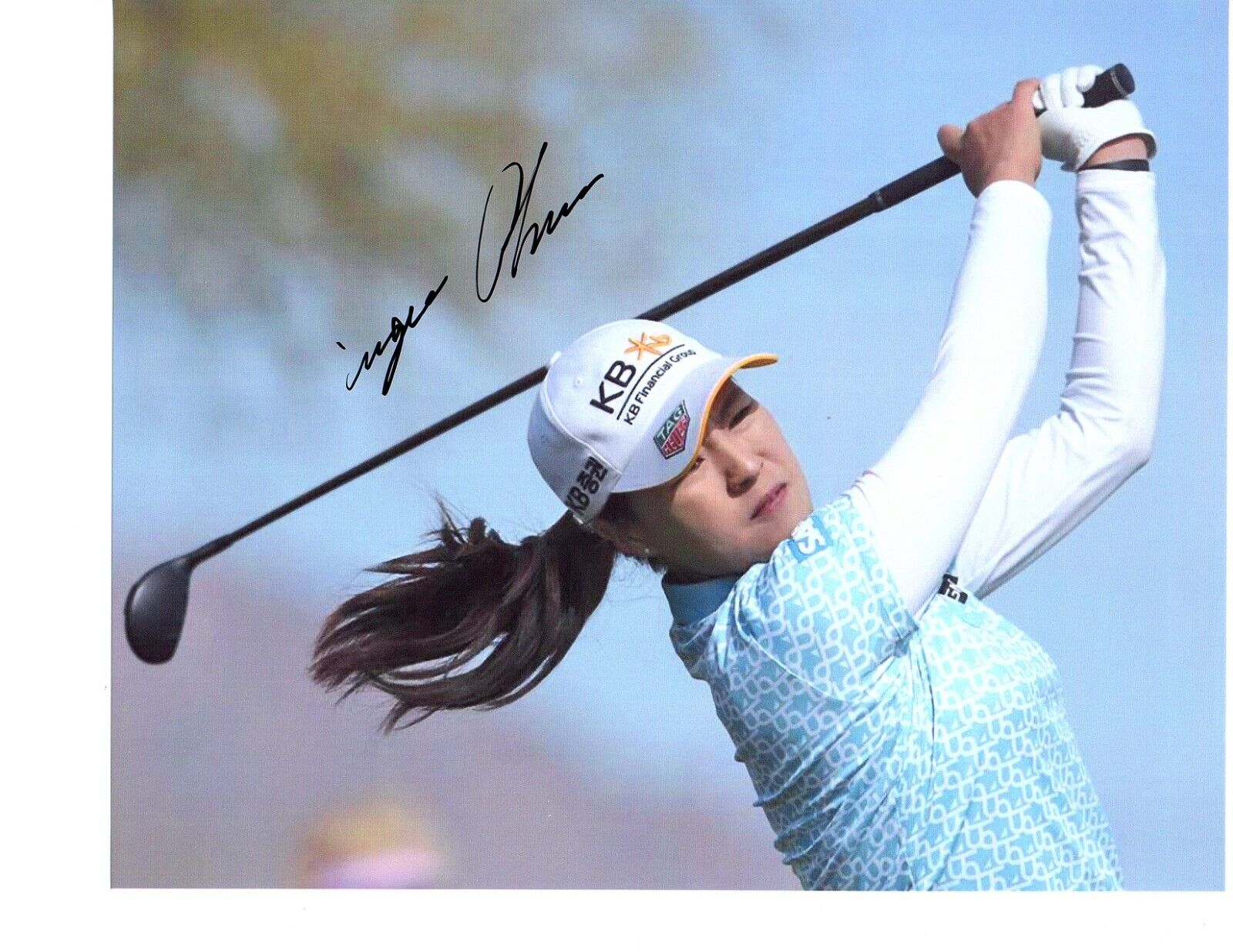 In Gee Chun LPGA superstar hand signed autographed 8x10 golf Photo Poster painting coa Korea#
