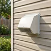 6/8 Inch Steel Hooded Wall Vent with Screen and Damper Wall Vent Cover Cap Exterior Air Exhaust for Kitchen HVAC Duct Dryer Vent
