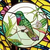Hummingbird Glass Painting-Partial Special Shaped Diamond Painting 30*30CM