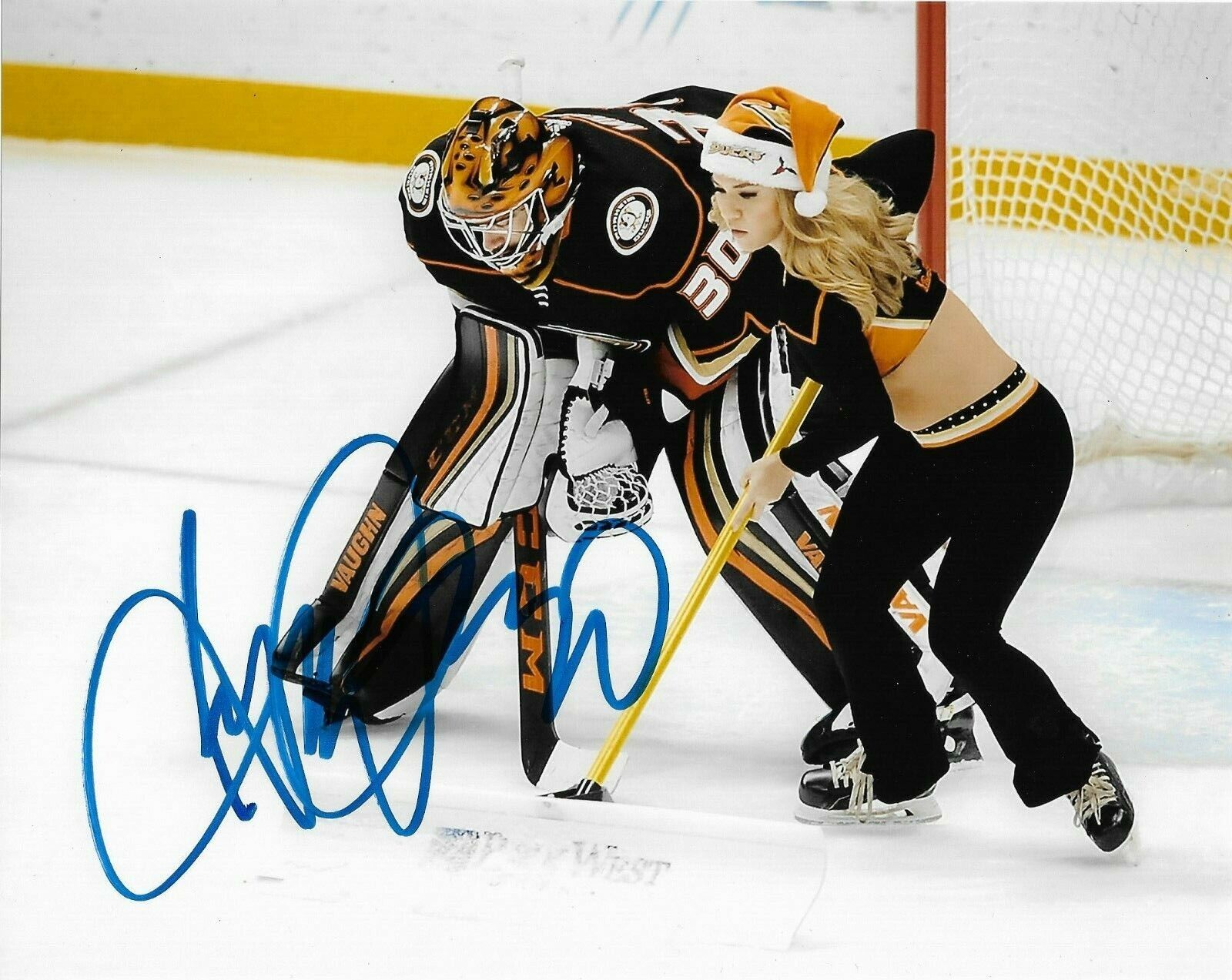 Anaheim Ducks Ryan Miller Autographed Signed 8x10 NHL Photo Poster painting COA #4