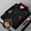 Cotton embroidered polo shirt