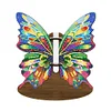 Diamond Painting Wooden Butterfly Diamond Painting Flower Vase Ornaments for Home Office Decor