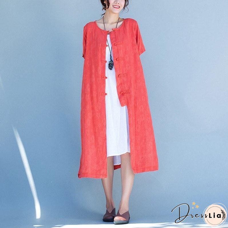 Women short sleeve cardigan dress