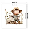 Cowboy Kid - 11CT Stamped Cross Stitch 40*40cm/15.75*15.75in