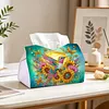 Diamond Painting Sunflowers and Birds Tissue Box for Kitchen Restaurant Bar Office Party