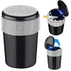 Car Ashtray with Lid Auto Ashtray Double Hole Flip Ashtray for Car Travel Agency