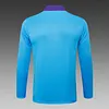2025/2026 Real Madrid Half-Pull Training Suit Light Blue Football Shirt 1:1 Thai Quality