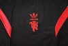 Joyfball 2024/2025 Manchester United Half-Pull Training Suit Black Football Shirt 1:1 Thai Quality