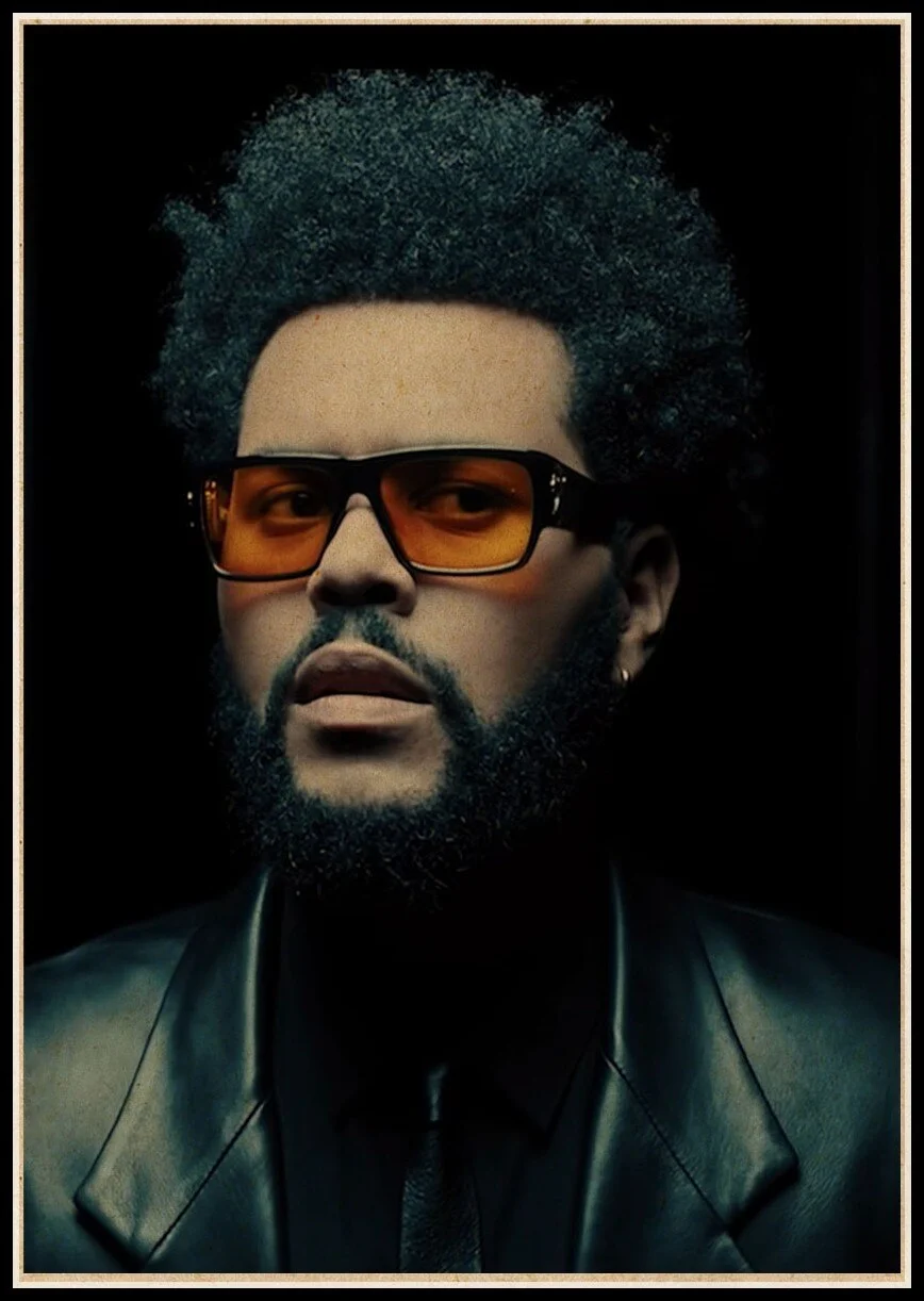 Athvotar Rapper Posters Hip Hop The Weeknd Wiken Potted Brother Quality Vintage Kraft Paper Painting Poster Living Room Wall Decor 703-1