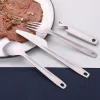 Pure Titanium Multifunctional Knife, Fork, and Spoon Set (4 Pieces)