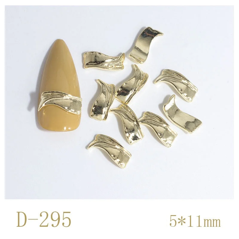 Nail Decoration Irregular Special Shaped Rutin Designs Metal Rhinestones 50 pcs/Set Nail Tips For Beauty Salons-Nail Inspo