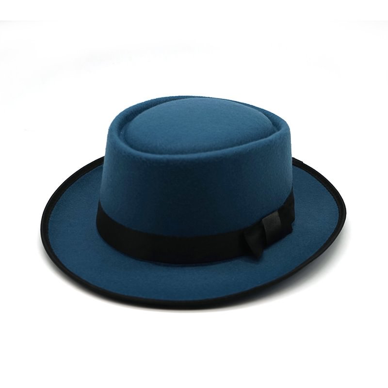 Tristan Pork Pie Hat - Blue