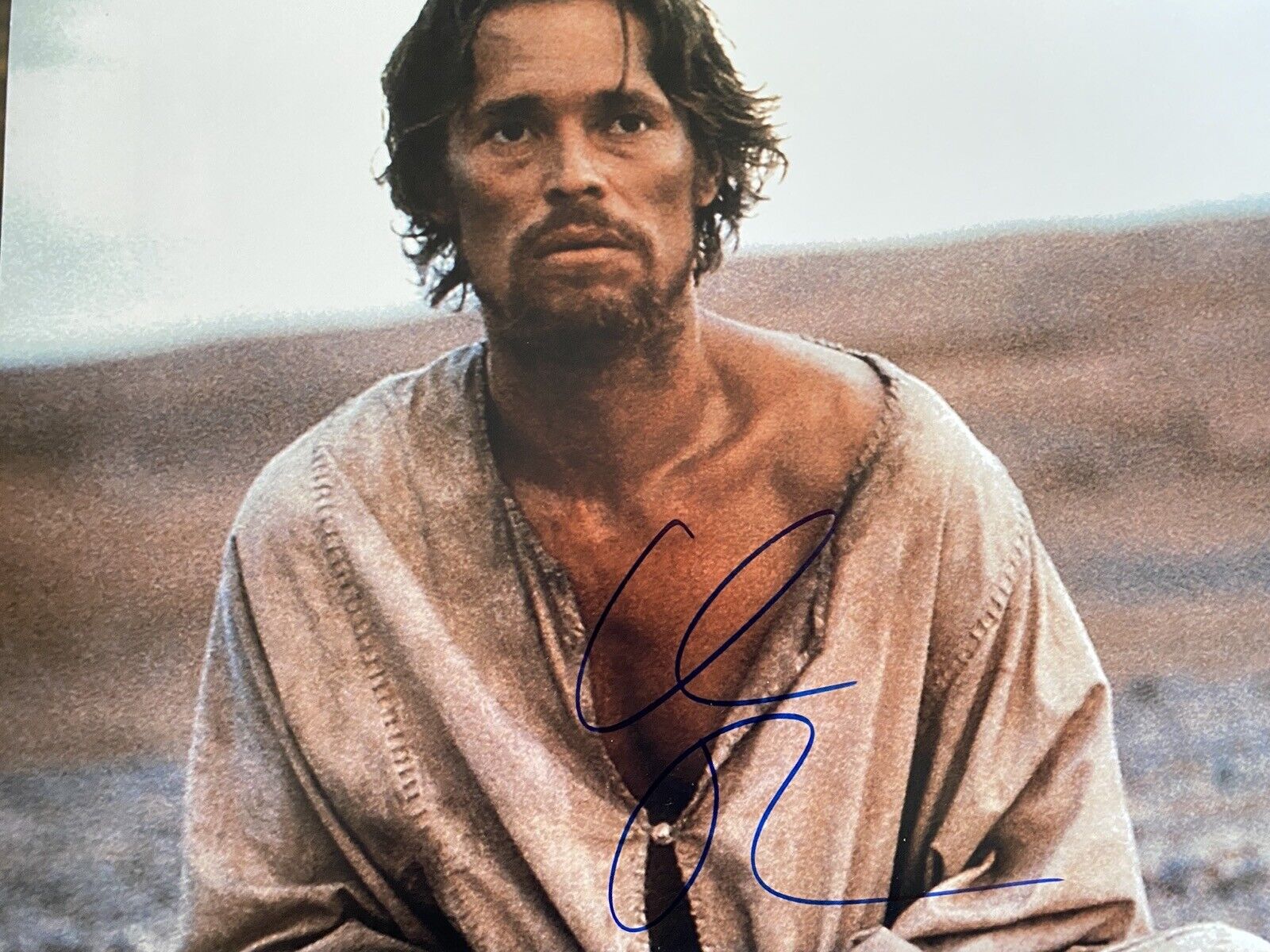 Actor Willem Dafoe signed THE LAST TEMPTATION OF CHRIST 14x11 movie Photo Poster painting