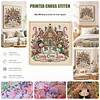 Christmas Ginger Home Full 11CT 3 Strand Stamped Cross Stitch Kit 45x45cm tapestrymarket
